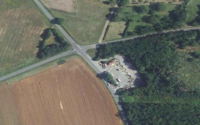 Vue aérienne — Déchetterie d'Ennezat