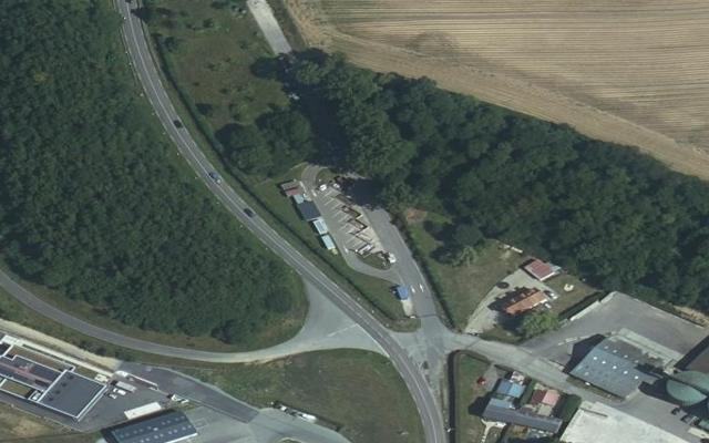 Vue aérienne — Déchetterie Bosc-le-Hard