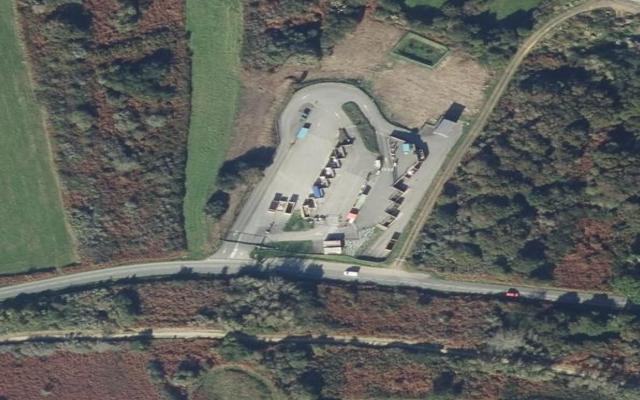 Vue aérienne — Déchetterie de Camaret