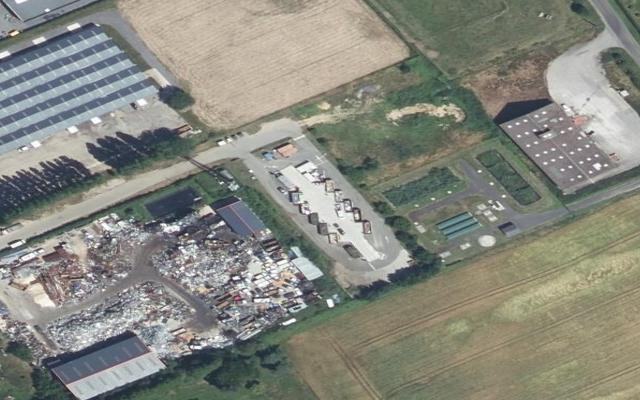 Vue aérienne — Déchetterie La Feuillie