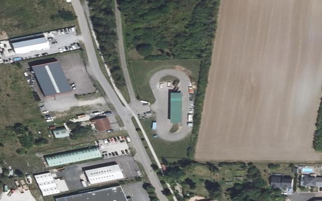 Vue aérienne — Déchetterie de Courcelles-Chaussy