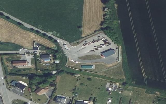 Vue aérienne — Déchetterie de Saint-Aubert
