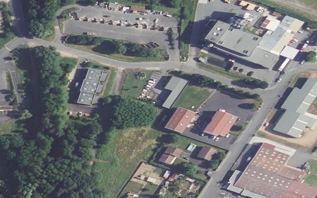 Vue aérienne — Déchetterie de Courpière