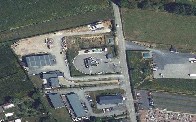 Vue aérienne — Déchetterie de Poix-du-Nord