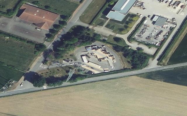 Vue aérienne — Déchetterie de Solesmes
