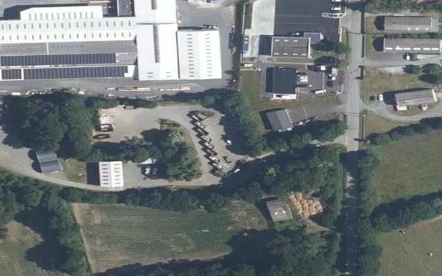 Vue aérienne — Déchetterie de Plouagat