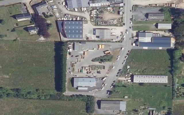 Vue aérienne — Déchetterie de Plobannalec