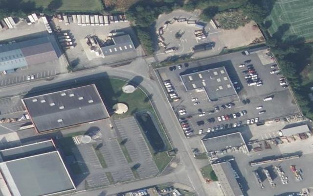 Vue aérienne — Déchetterie de Mordelles