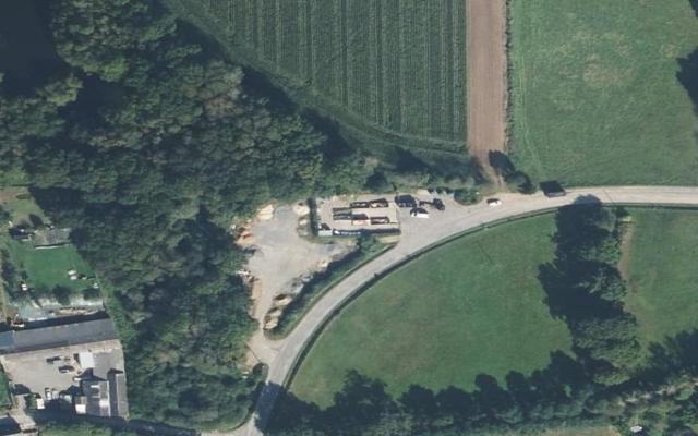 Vue aérienne — Déchetterie de Tremblay