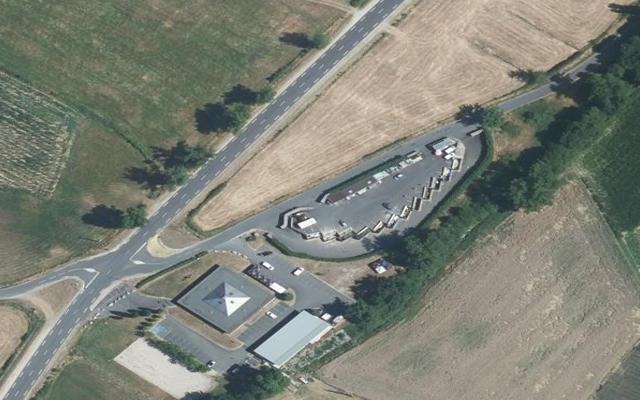 Vue aérienne — Déchetterie de Bas-en-Basset