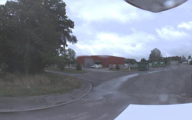 Vue depuis la rue — Déchetterie de Gorron