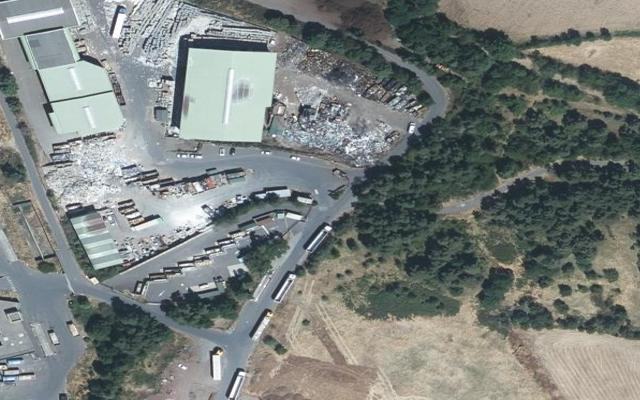 Vue aérienne — Déchetterie de Polignac