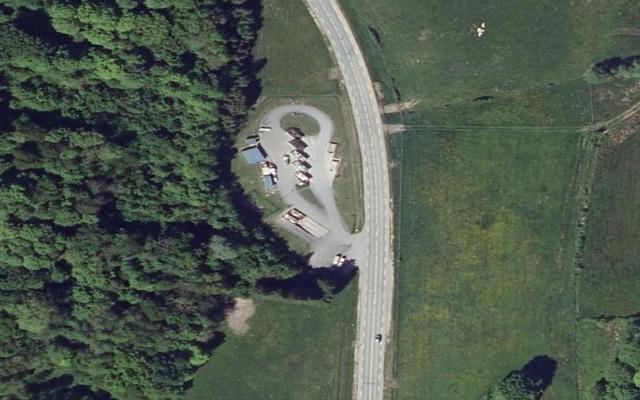 Vue aérienne — Déchetterie de Neuville-lez-Beaulieu