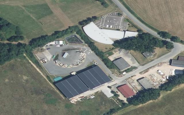 Vue aérienne — Déchetterie de Coulandon