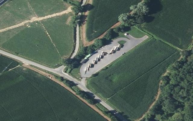 Vue aérienne — Déchetterie de Bouillon
