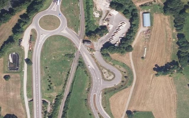 Vue aérienne — Déchetterie de Bedous