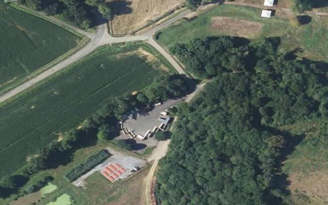 Vue aérienne — Déchetterie de Thèze