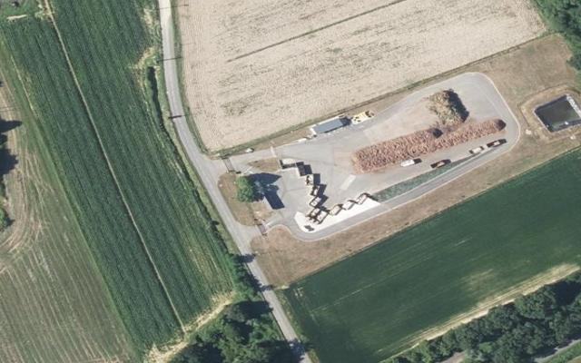 Vue aérienne — Déchetterie de Castagnède
