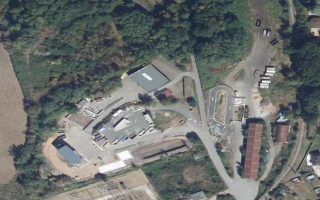 Vue aérienne — Déchetterie de Champvert