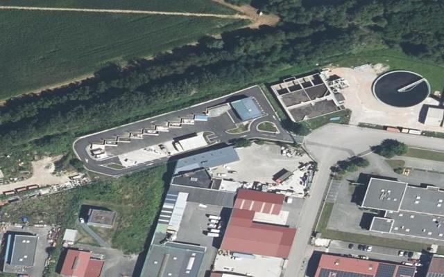 Vue aérienne — Déchetterie de Niedermodern