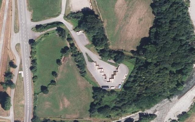 Vue aérienne — Déchetterie de Laruns