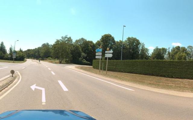Vue depuis la rue — Déchetterie de Selongey