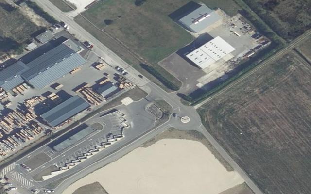 Vue aérienne — Déchetterie de Brazey-en-Plaine