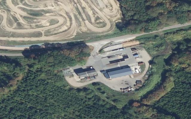 Vue aérienne — Déchetterie de Sichamps