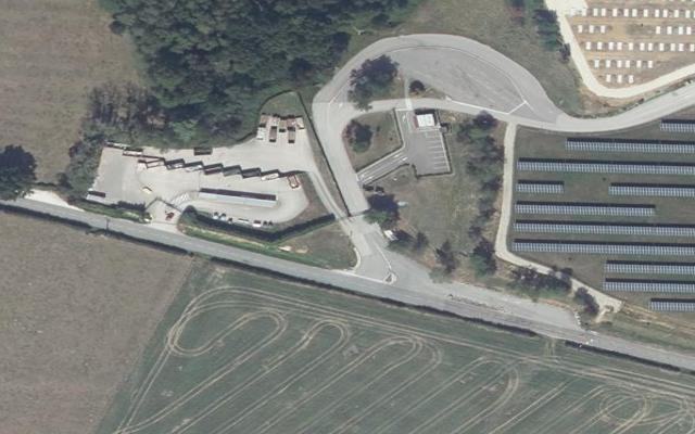Vue aérienne — Déchetterie de Pontailler-sur-Saône