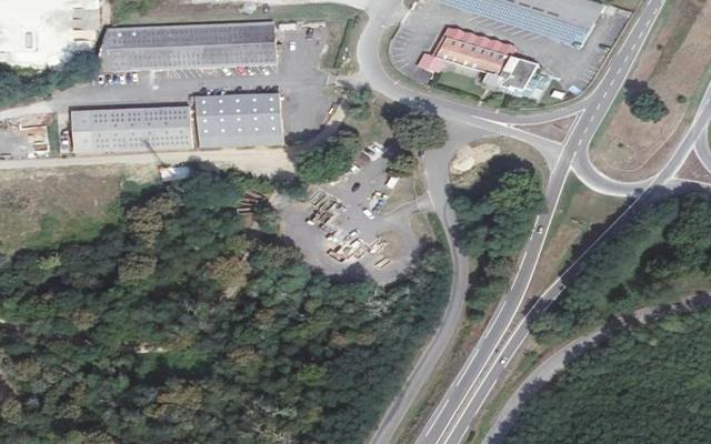 Vue aérienne — Déchetterie de Saint-Pierre-du-Mont