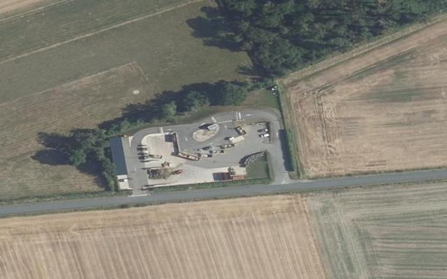 Vue aérienne — Déchetterie de Lury-sur-Arnon