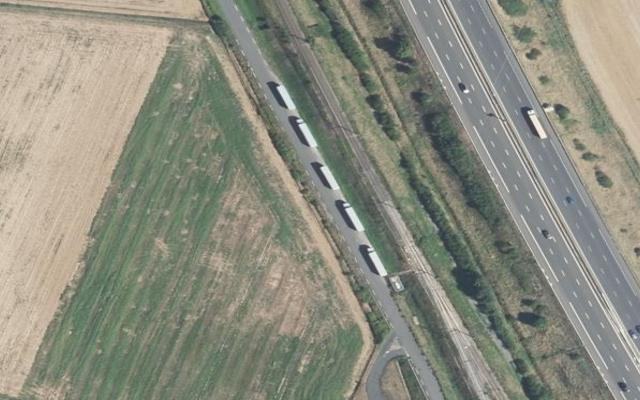 Vue aérienne — Déchetterie de Vinzelles