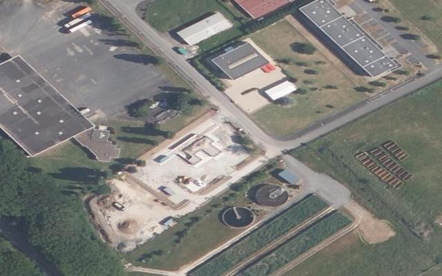 Vue aérienne — Déchetterie de Cloyes sur le Loir