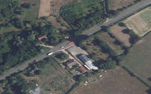 Vue aérienne — Déchetterie de Lignières