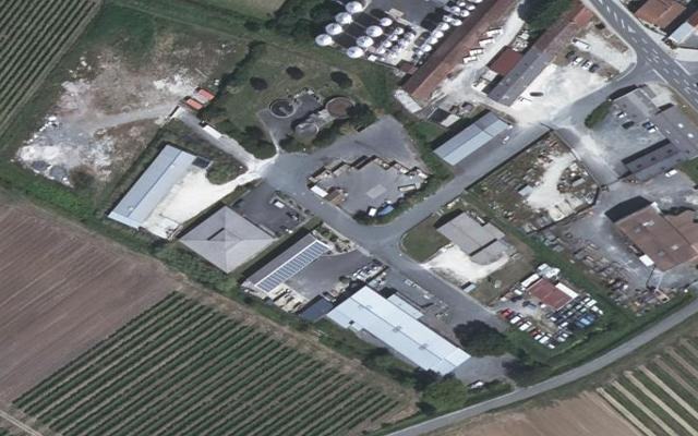 Vue aérienne — Déchetterie de Burie