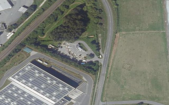 Vue aérienne — Déchetterie du Plessis Belleville