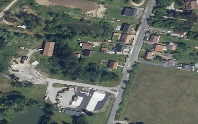 Vue aérienne — Déchetterie de Presles-et-Boves