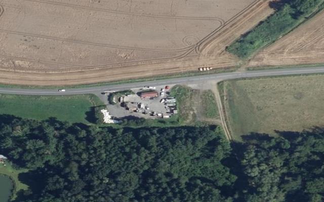 Vue aérienne — Déchetterie de Lizy