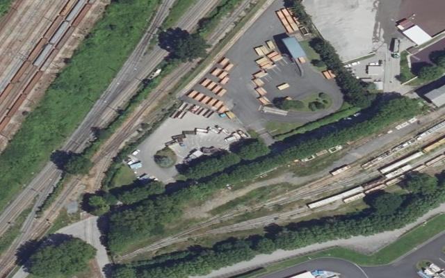 Vue aérienne — Déchetterie de Saint-Leu d'Esserent