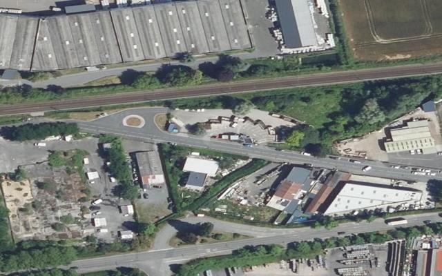 Vue aérienne — Déchetterie de Brenouille