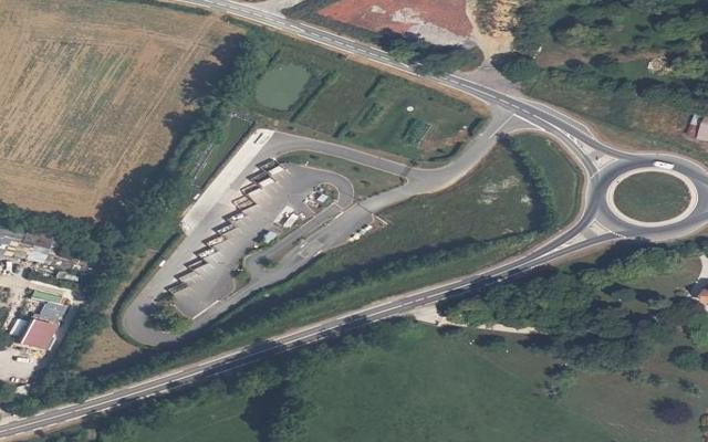 Vue aérienne — Déchetterie de Bréville-les-Monts
