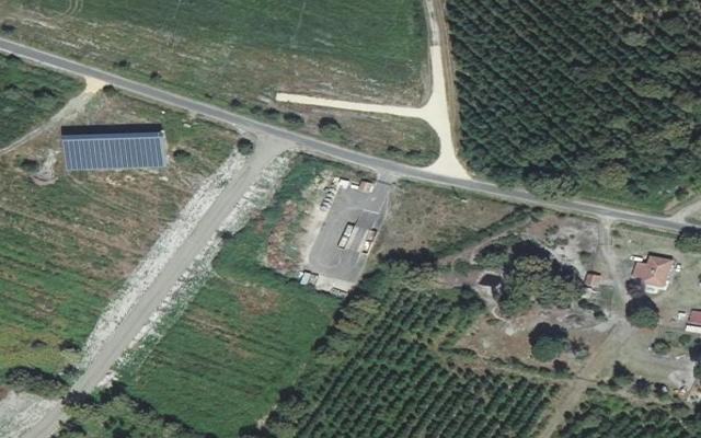 Vue aérienne — Déchetterie de Sabres
