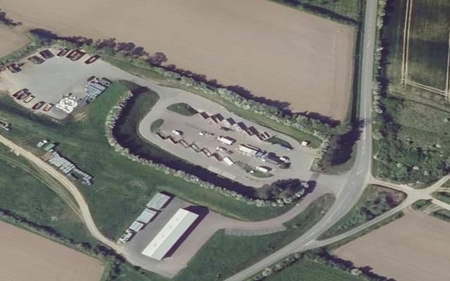 Vue aérienne — Déchetterie de Portbail