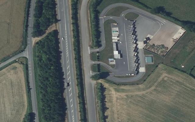 Vue aérienne — Déchetterie de Montournais