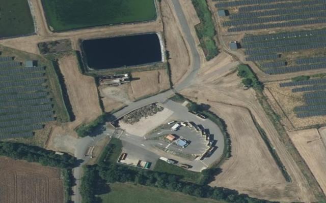 Vue aérienne — Déchetterie de Talmont