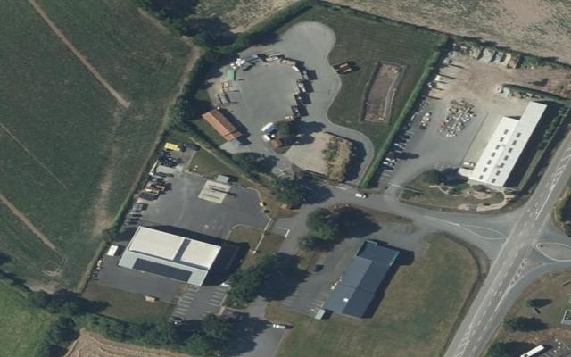 Vue aérienne — Déchetterie du Landreau