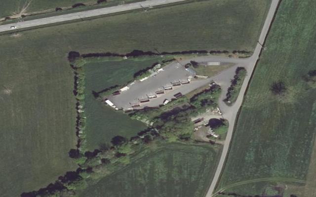 Vue aérienne — Déchetterie de Tessy-sur-Vire