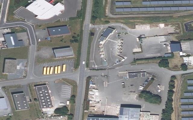 Vue aérienne — Déchetterie de Tiercé