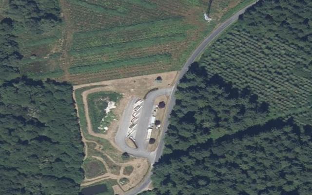 Vue aérienne — Déchetterie de Sardent