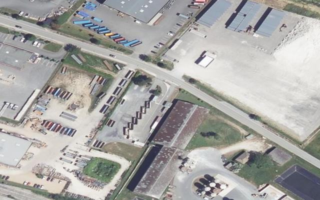 Vue aérienne — Déchetterie de Janville